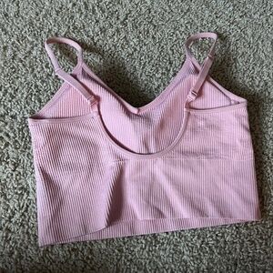 Zella cropped pink athletic too